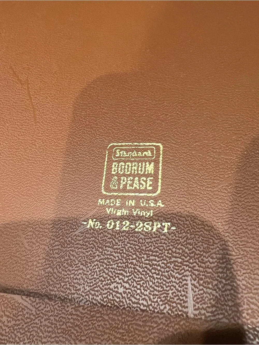 Vintage Brown Spiral Binder Boorum Pease Virgin Vinyl Made in USA